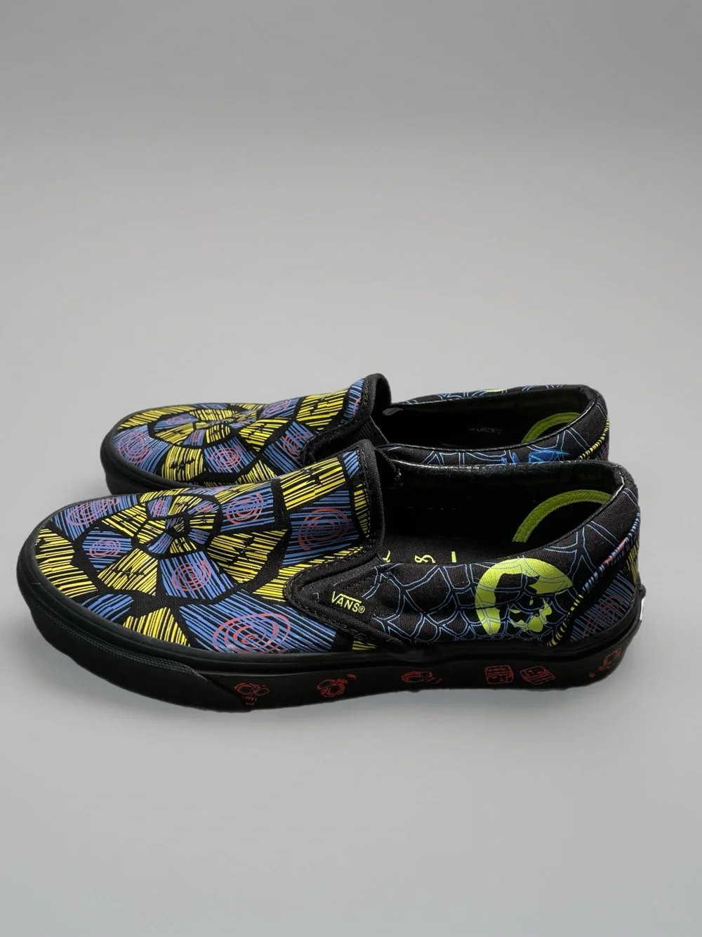 Disney Vans Nightmare Before Christmas Slip-On Black Multicolor Size 8 Women’s